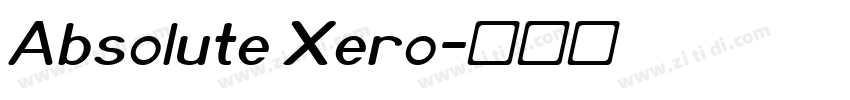 Absolute Xero字体转换